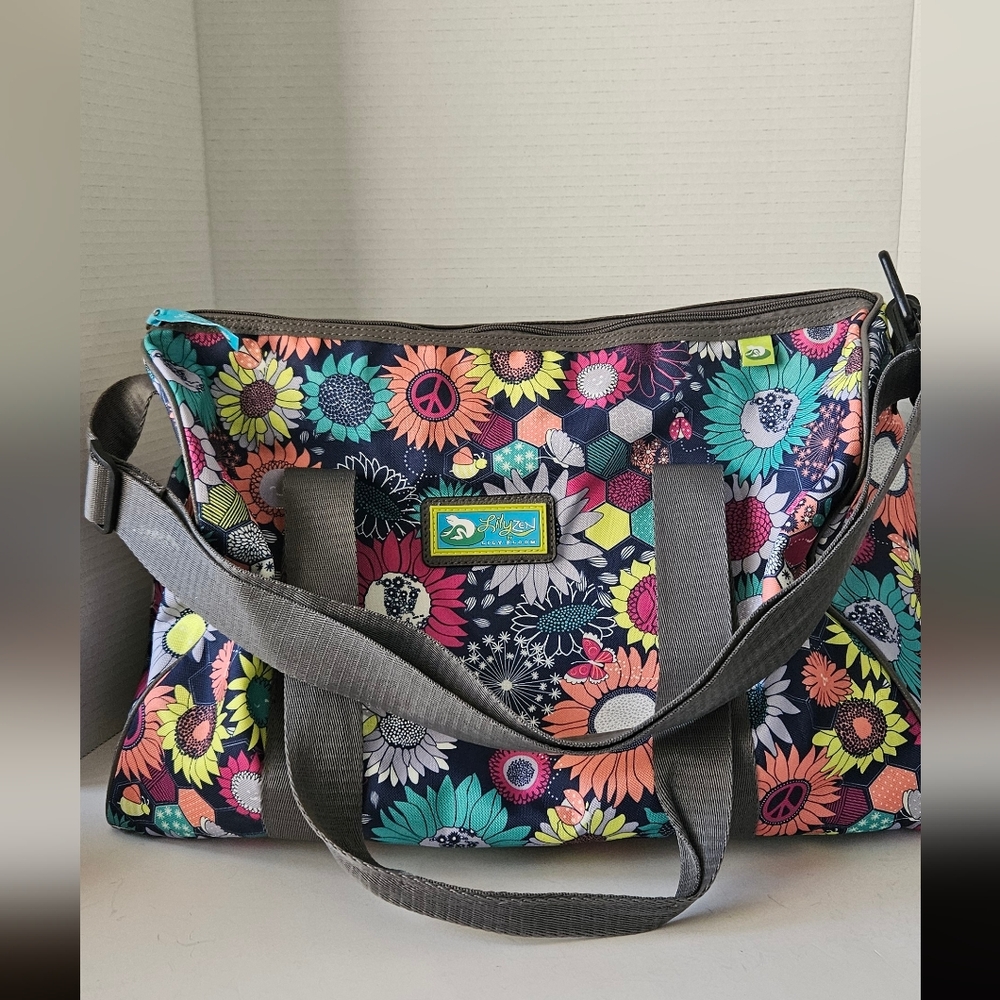 Lily Zen By Lily Bloom Large Overnight Duffle‎ Yoga Bag